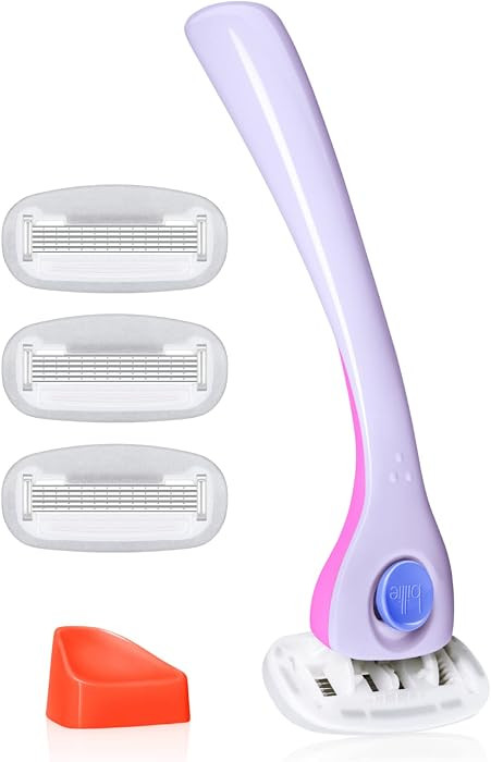 Billie Razors for Women, DreamPop - 1 Handle, 4 Refills & Magnetic Holder | Amazon (US)
