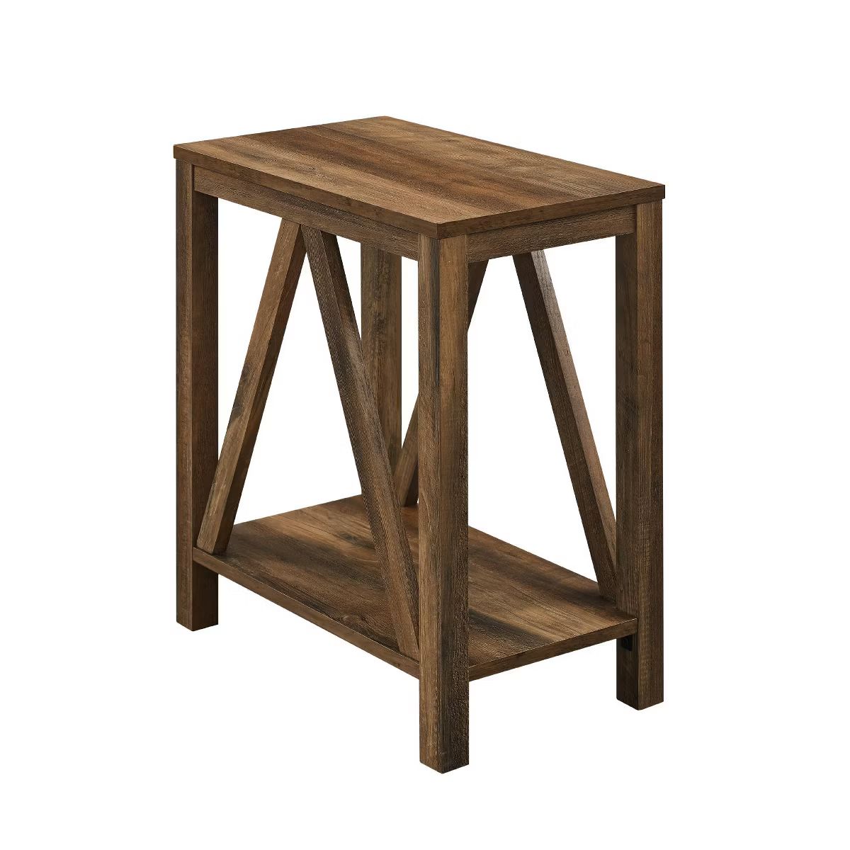 Taylen A Frame Farmhouse Open Storage Side Table - Saracina Home | Target