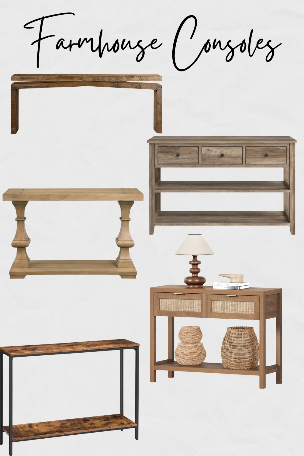 Farmhouse Console Tables, Modern Farmhouse Consoles, Modern Farmhouse Console Tables, Console for Farmhouse Living Room, Console for Farmhouse Bedroom

#homedecor #modernfarmhouse #farmhouseconsoletable #consoletable 

 

#LTKHome #LTKStyleTip #LTKWedding