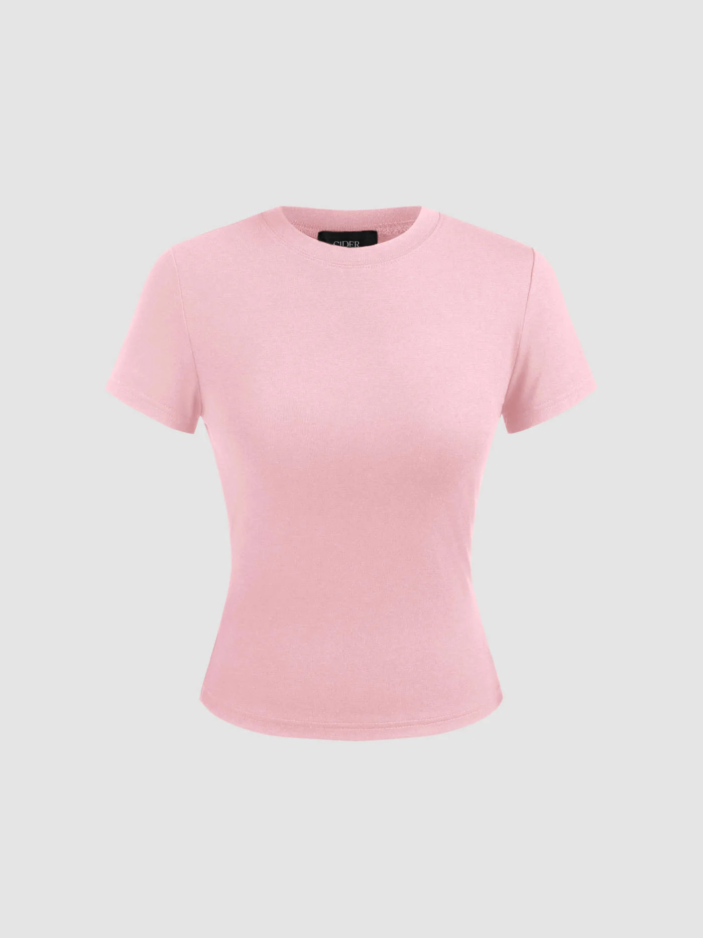Round Neckline Knit Short Sleeve Top... | Cider