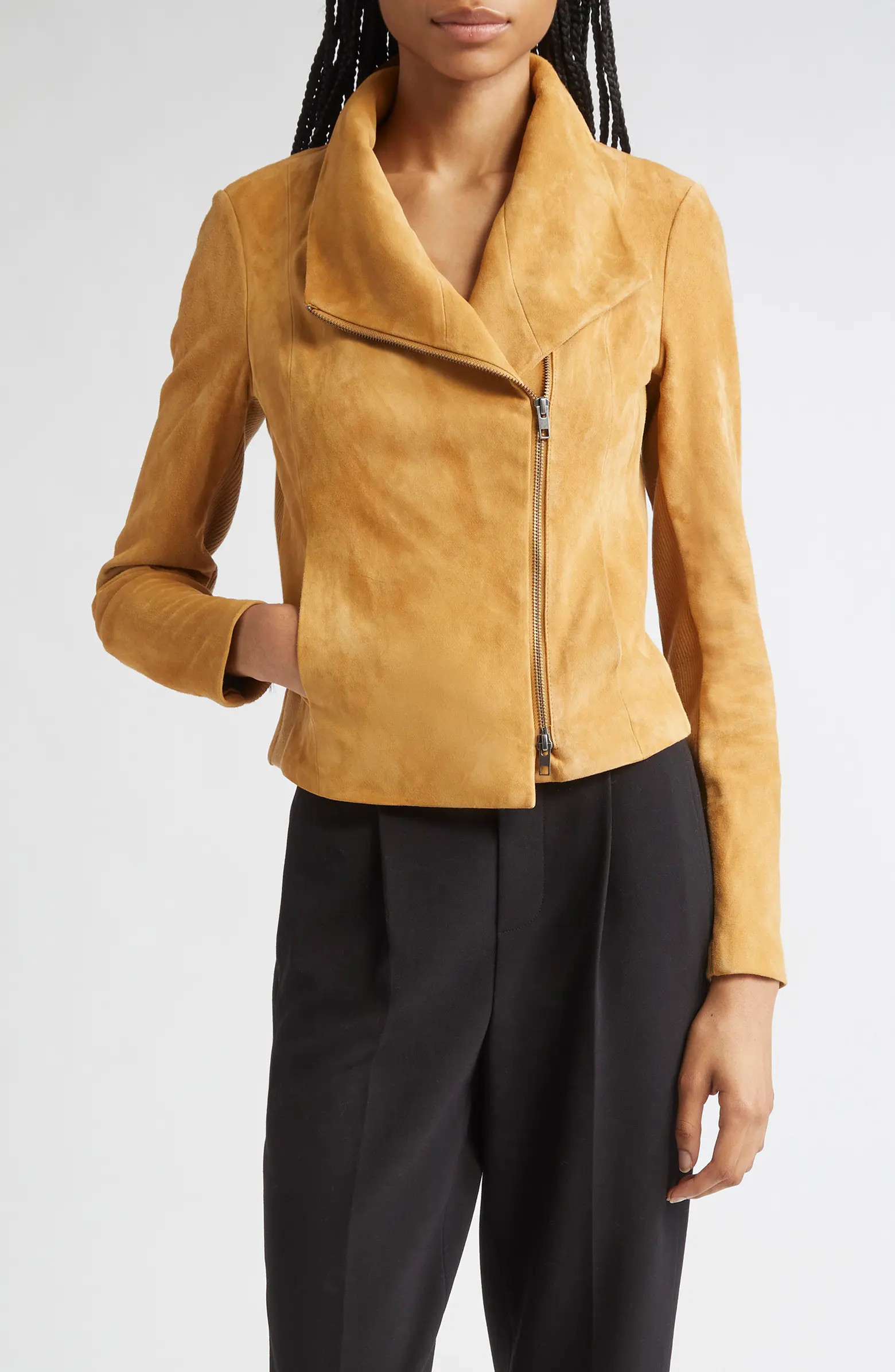 Vince Suede Scuba Jacket | Nordstrom | Nordstrom