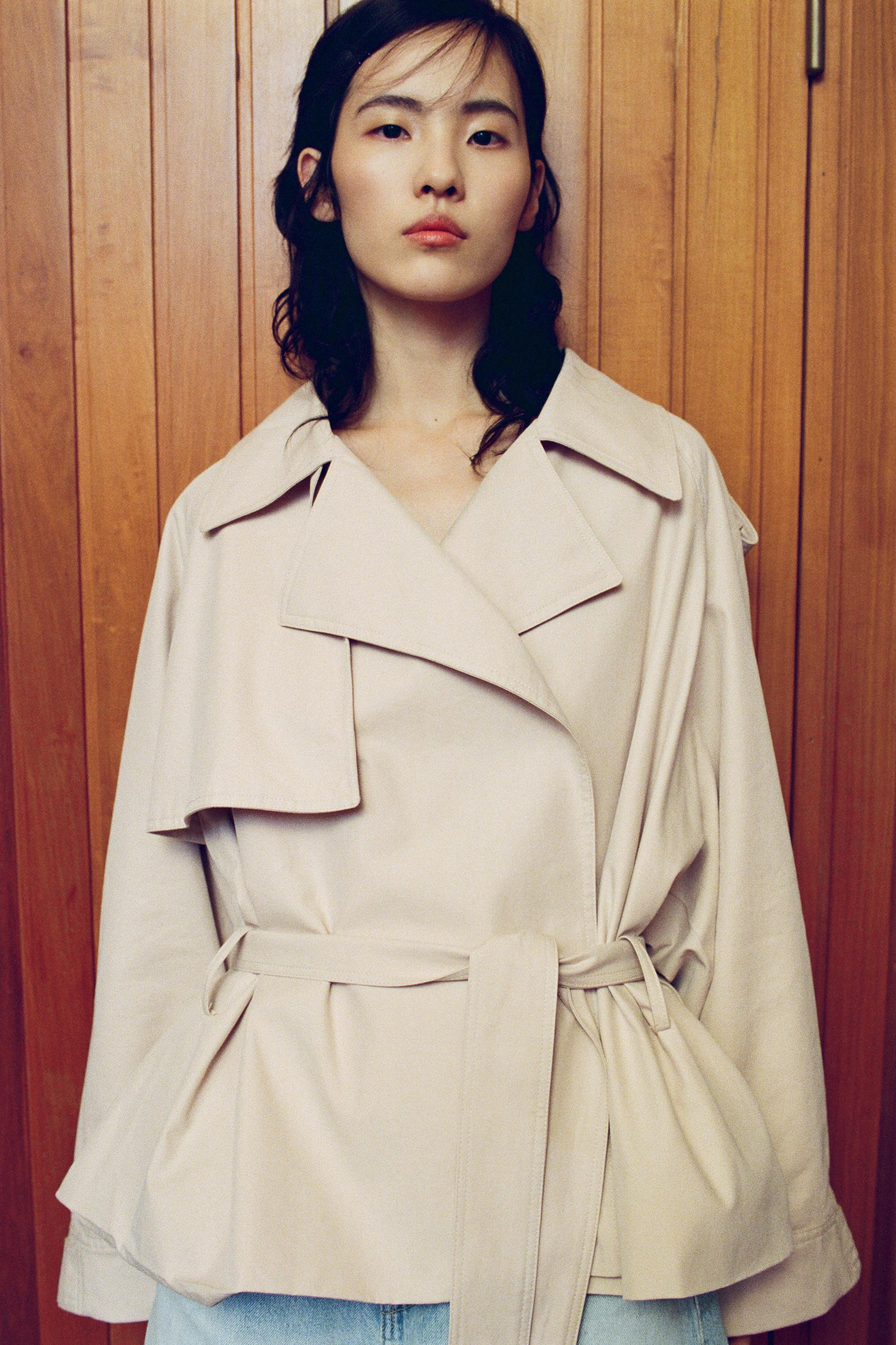 SHORT BELTED TRENCH COAT | Zara US