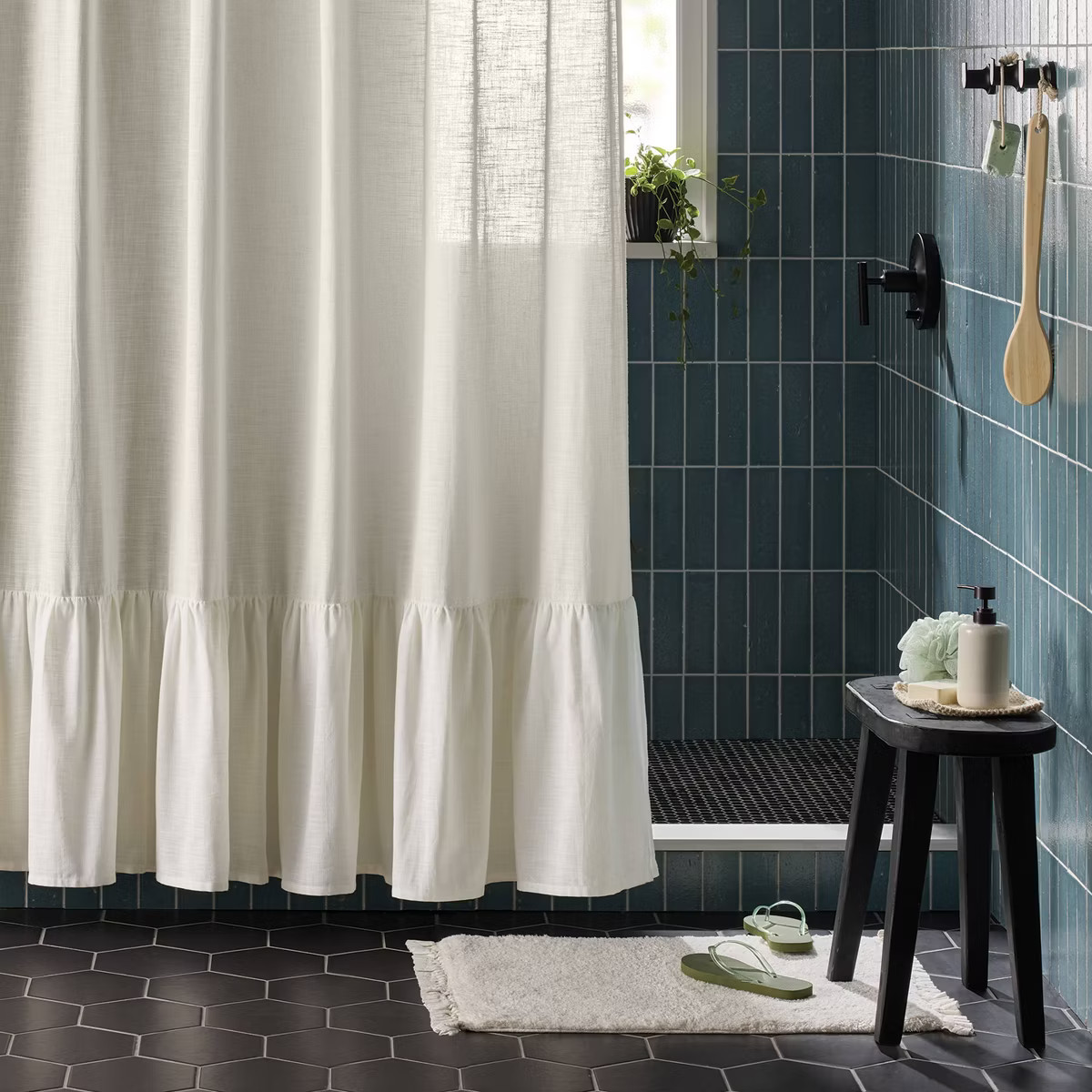 20"x30" Valentine's Day Tufted Ruffle Bath Rug White - Threshold™ | Target