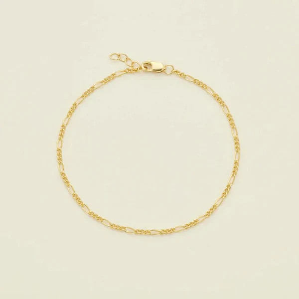 Figaro Chain Bracelet | Made by Mary (US)