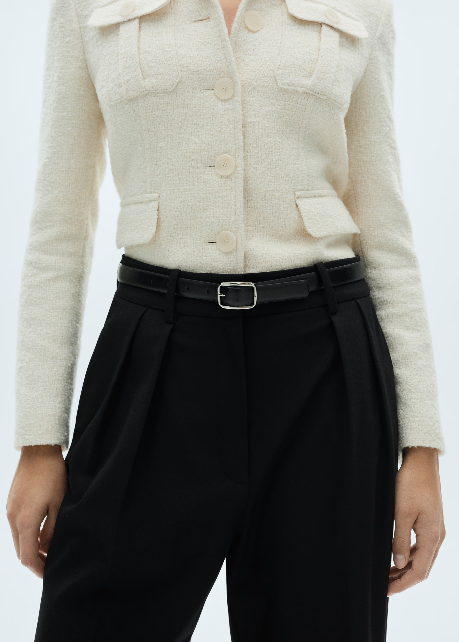 Wideleg pleated trousers - Women | MANGO USA | Mango (US/MX/AU)