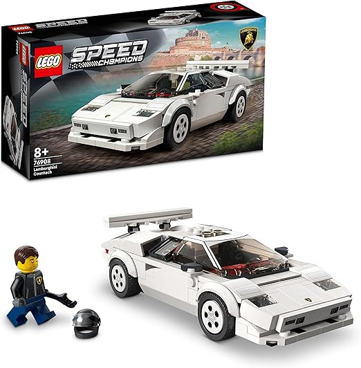 LEGO 76908 Speed Champions Lamborghini Countach, Jouet modèle de Voiture de Course pour Les Enfa... | Amazon (FR)