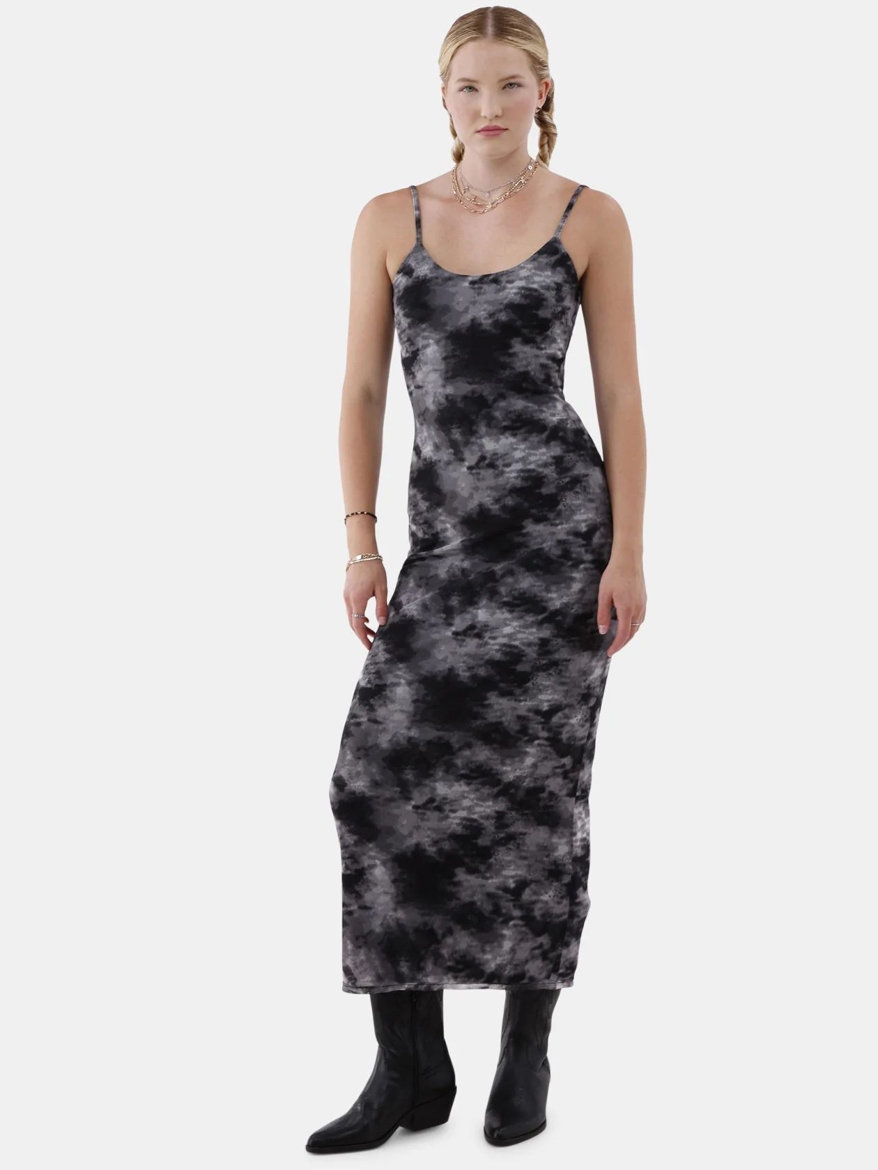 No Boundaries Sleeveless Mesh Maxi Dress, Women’s and Women’s Plus | Walmart (US)