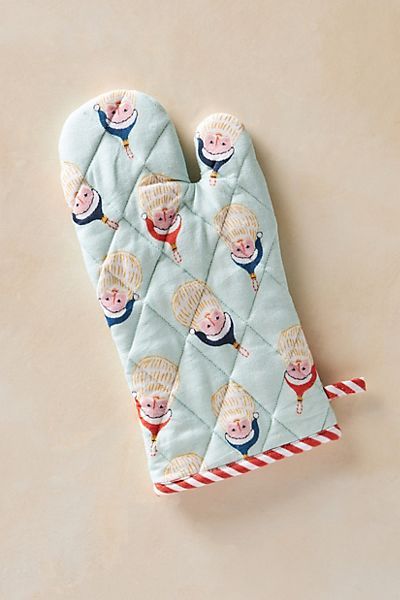 George & Viv Kris Kringle Oven Mitt | Anthropologie (US)