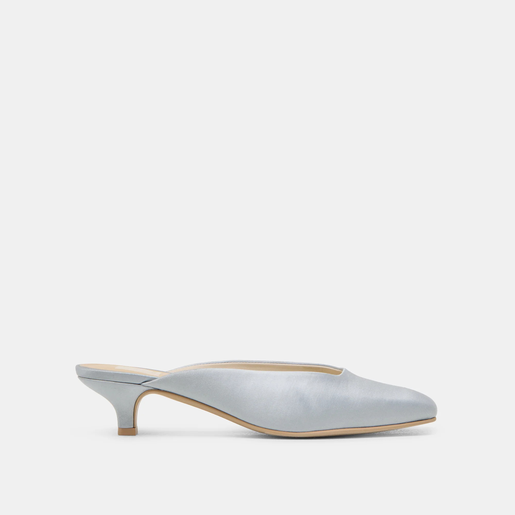 UMARA HEELS LIGHT BLUE SATIN | DolceVita.com
