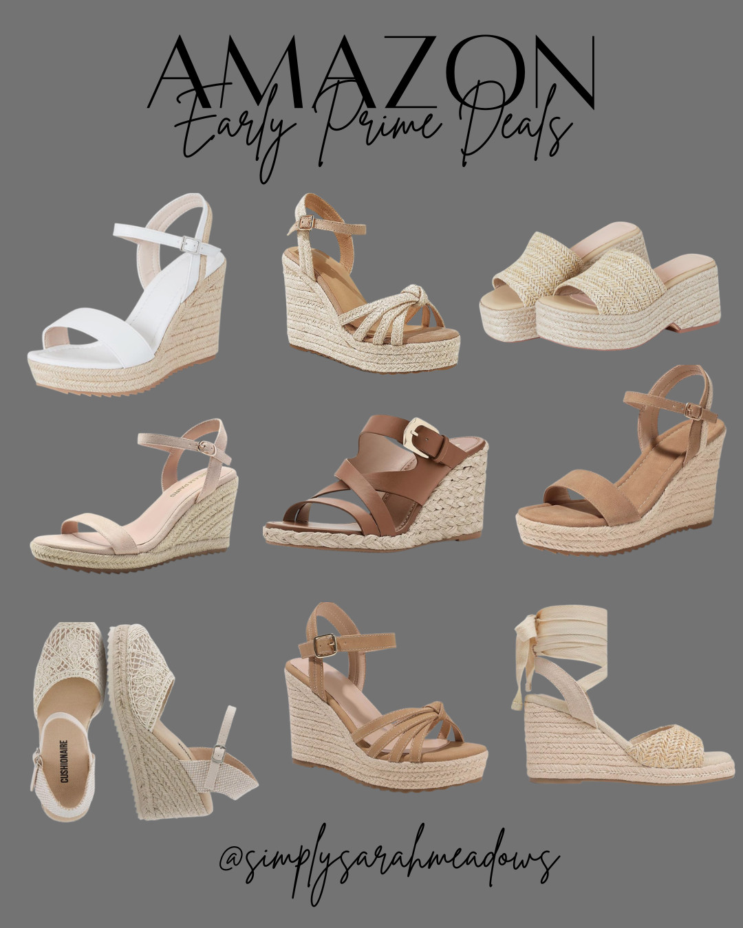 Summer sandals on sale! Perfect for beach days. Check them out @simplysarahmeadows #AmazonFinds #LTKSaleAlert #PrimeDeals #LTKSummer #SummerSandals 

 