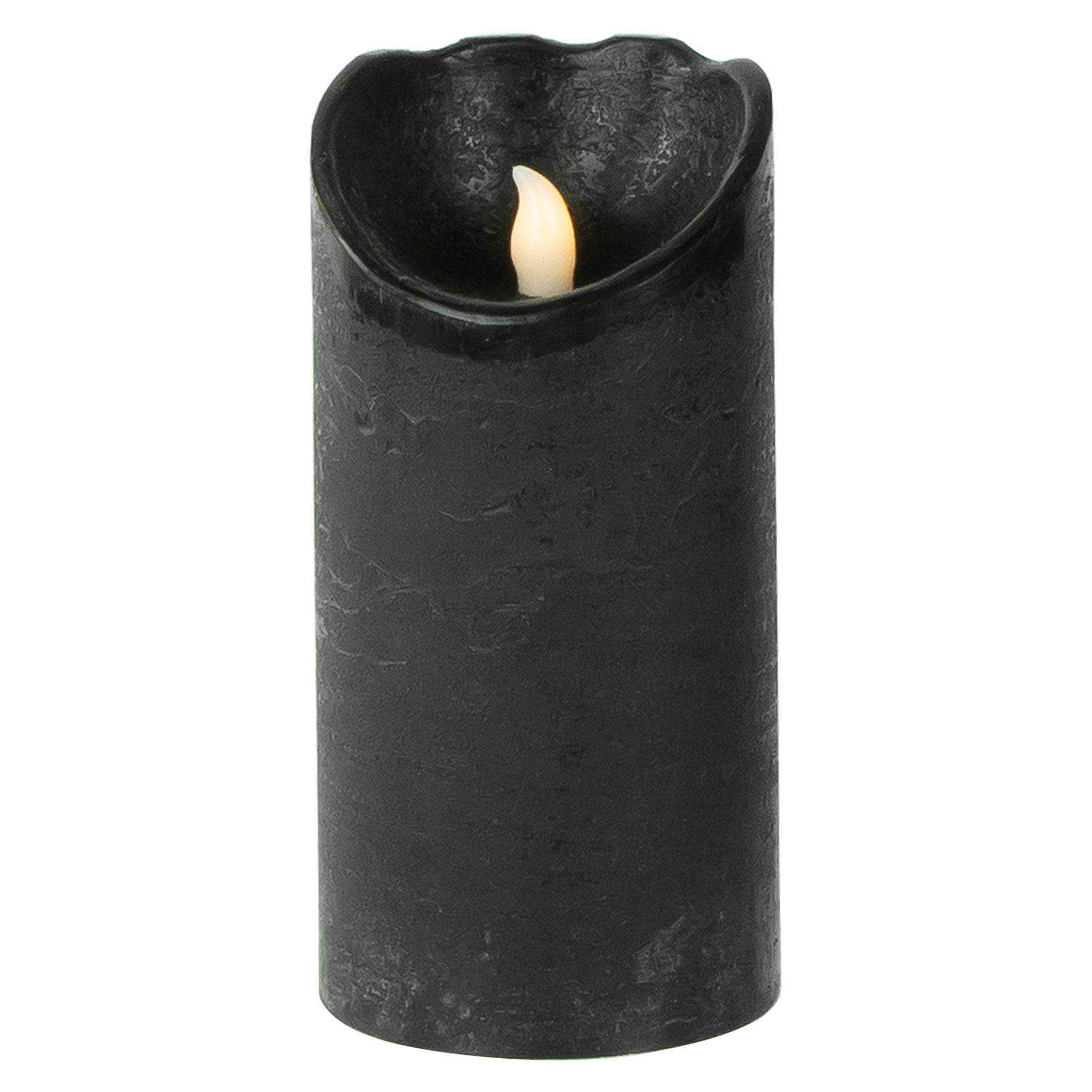 6" Black LED Battery Operated Flameless Halloween Candle | Walmart (US)