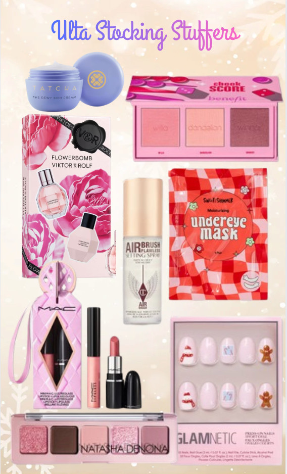 Ulta stocking stuffers are loaded with beauty goodies and perfect for gifting — from minis to must-haves these picks make holiday shopping easy and fun. 

#UltaBeauty #StockingStuffers #HolidayGifts #BeautyFinds #GiftIdeas 

 #LTKGiftGuide #LTKHoliday #LTKOver40