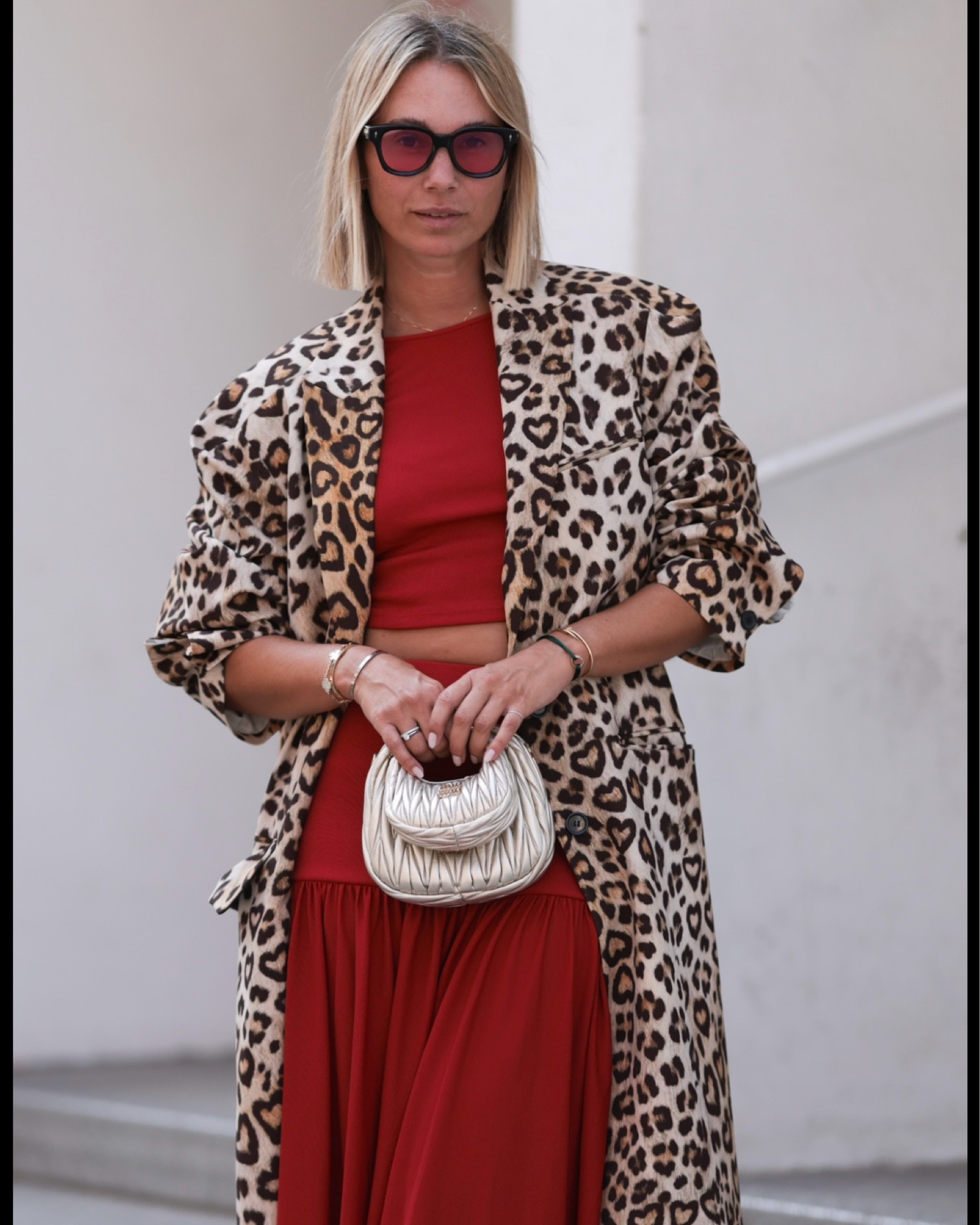 Autumn has come! Beautiful red and Leo! My favorite combo! Add some accessories and you are ready to go! 

#LTKSeasonal #LTKstyletip