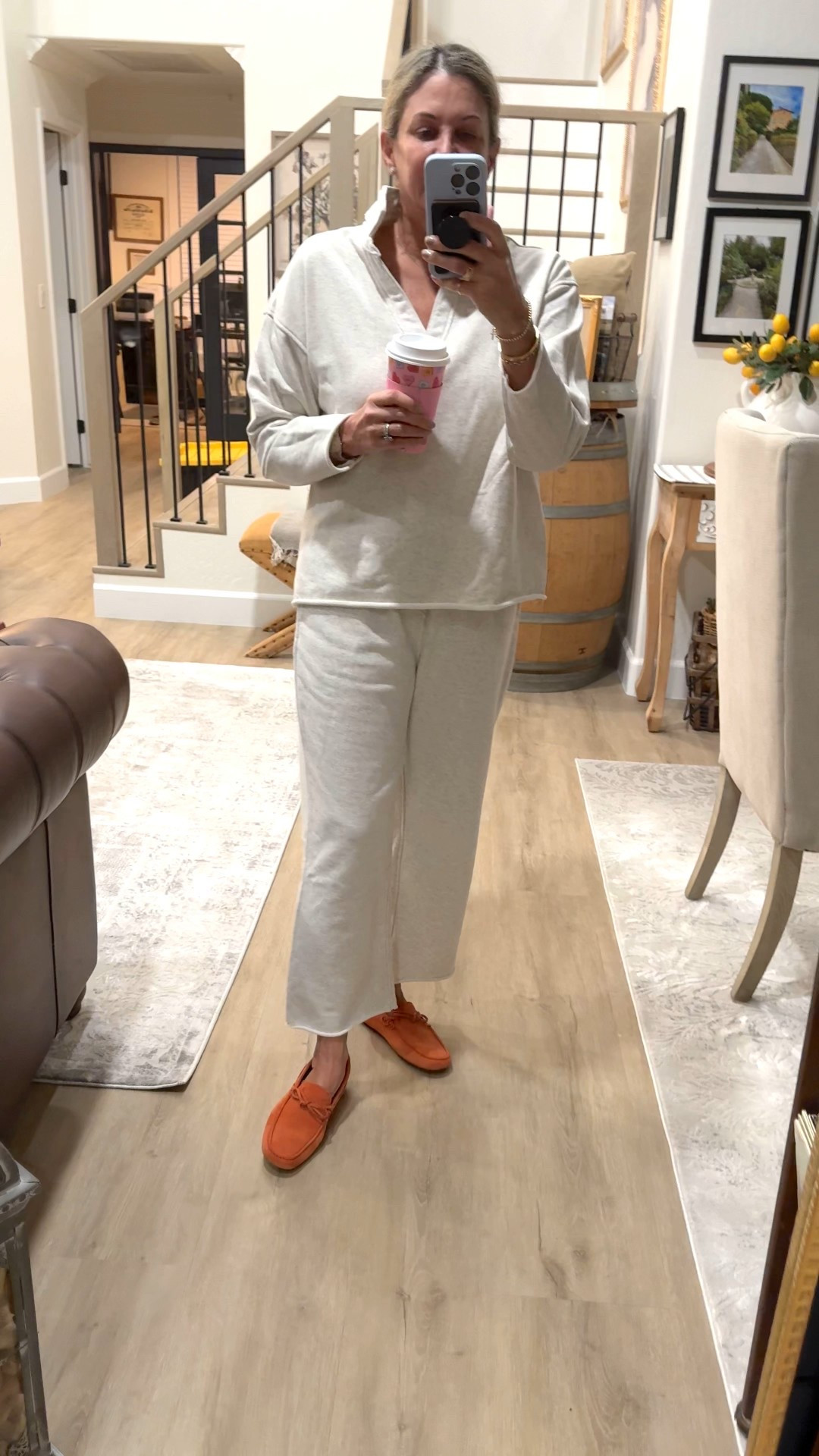 My go to travel outfit. I love the collar and side pockets. My drivers are from Italy travel but I'll link some options here for you. 

#LTKootd #LTKTravel #LTKOver40