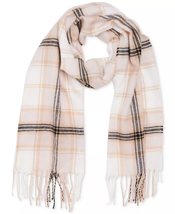 Women's Tartan Plaid Scarf with Fringe Detail | Macy's