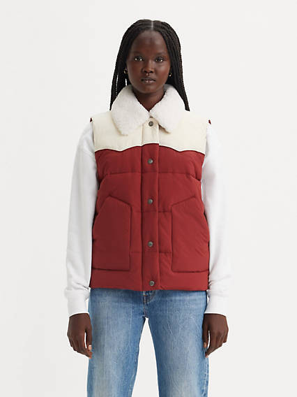 Levi's Sherpa Quilted Vest - Women's S | Levi's US