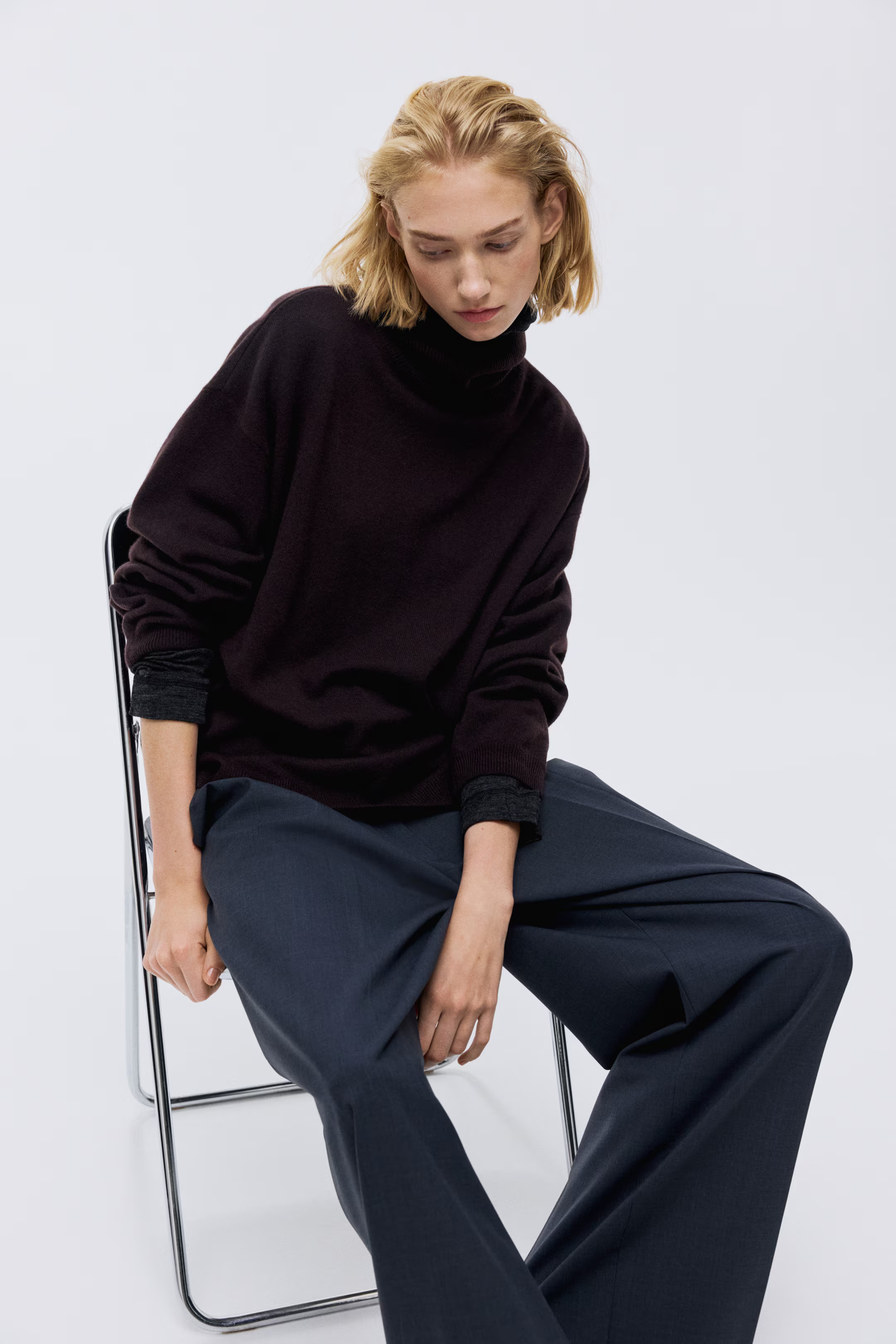 Cashmere polo-neck jumper | H&M (UK, MY, IN, SG, PH, TW, HK)