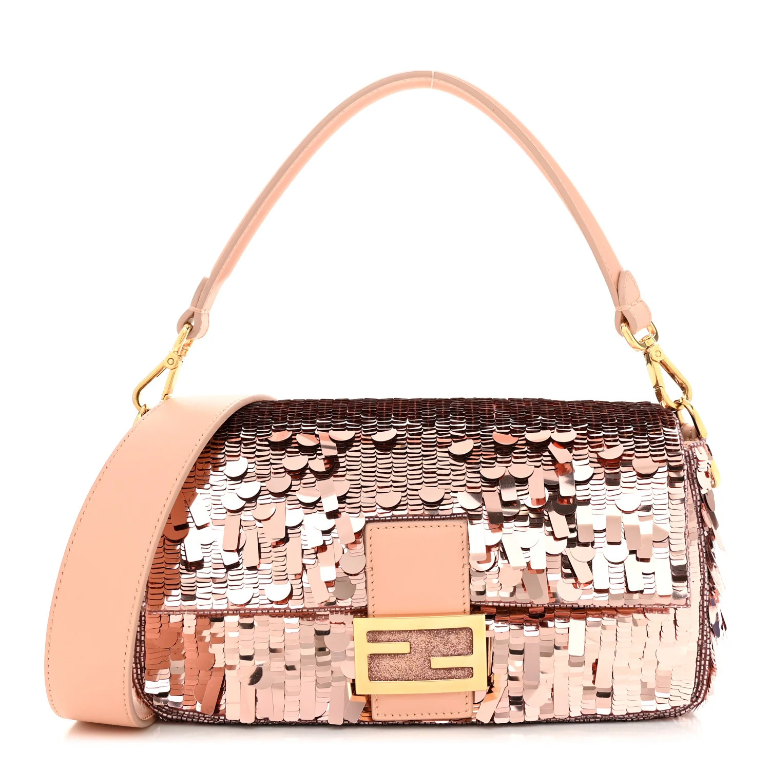 Sequin Paillettes Vitello Grace Sex and the City Baguette Baby Pink | FASHIONPHILE (US)