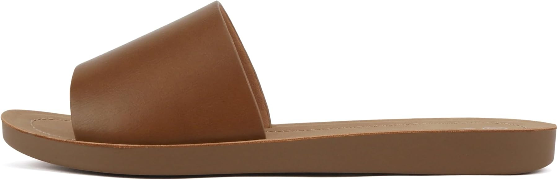 Soda Shoes Efron-S Women Flip Flops Basic Plain Slippers Slip On Sandals Slides Casual Peep Toe B... | Amazon (US)