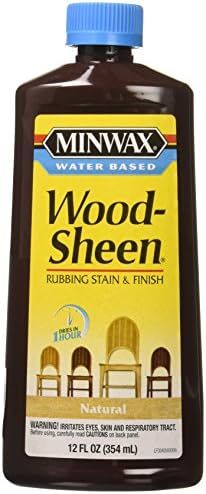 Minwax 304050000 Water Based Wood-Sheen Running Stain & Finsh, 12 ounce , Natural | Amazon (US)