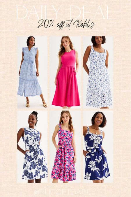 20% off Draper James dresses at Kohls.com, wedding dresses, wedding guest, summer, dress

#LTKstyletip #LTKsalealert #LTKfindsunder50