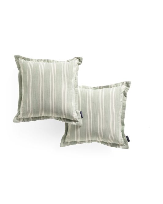 Set Of 2 18x18 Chambray Pillows | TJ Maxx