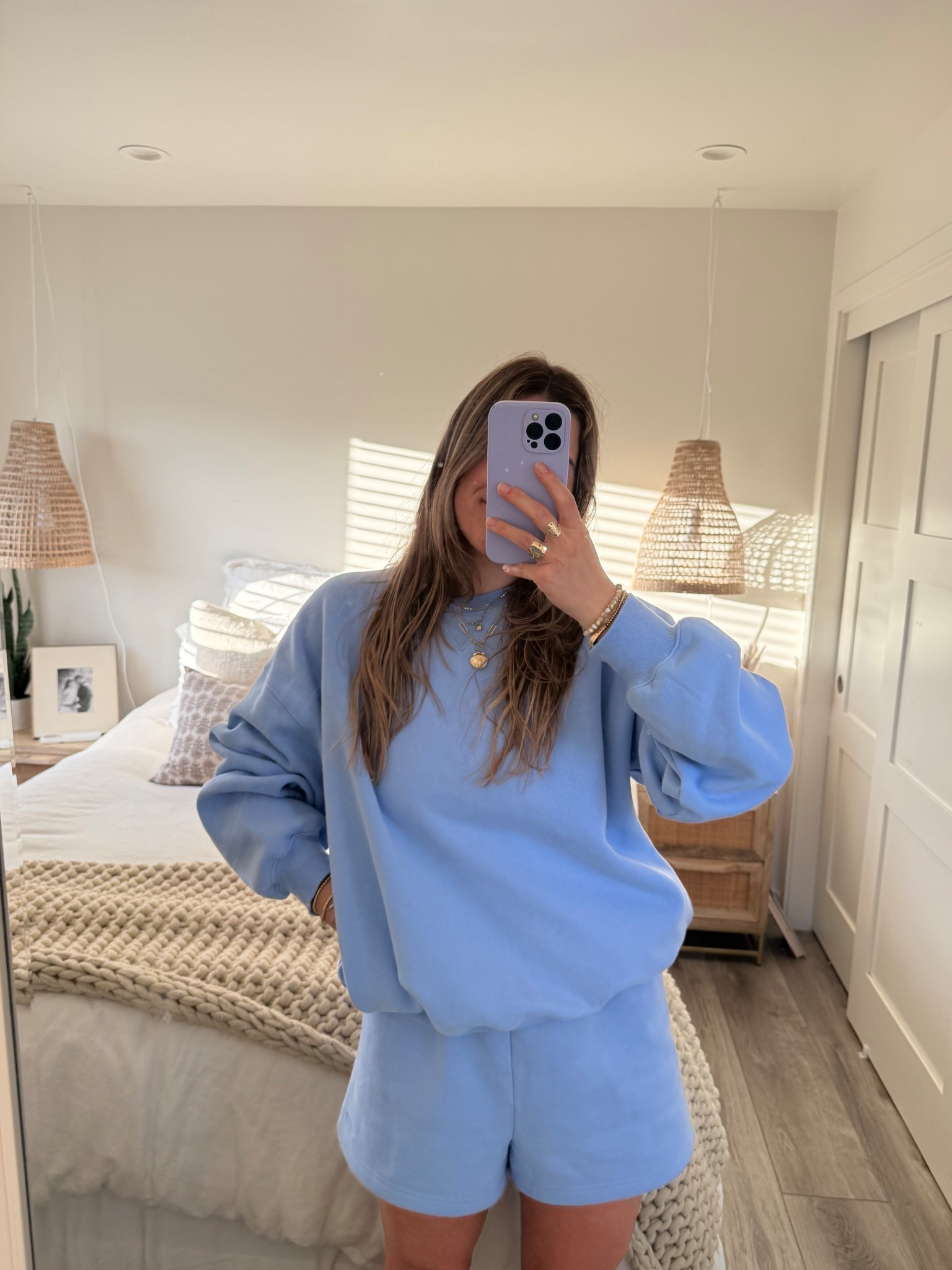 My crew is the cozy new mega but it’s sold out in dayflower blue! linked another crew that still matches - my favorite thing to wear studying + going for neighborhood walks!! 💙

#LTKActive #LTKSeasonal #LTKFindsUnder100