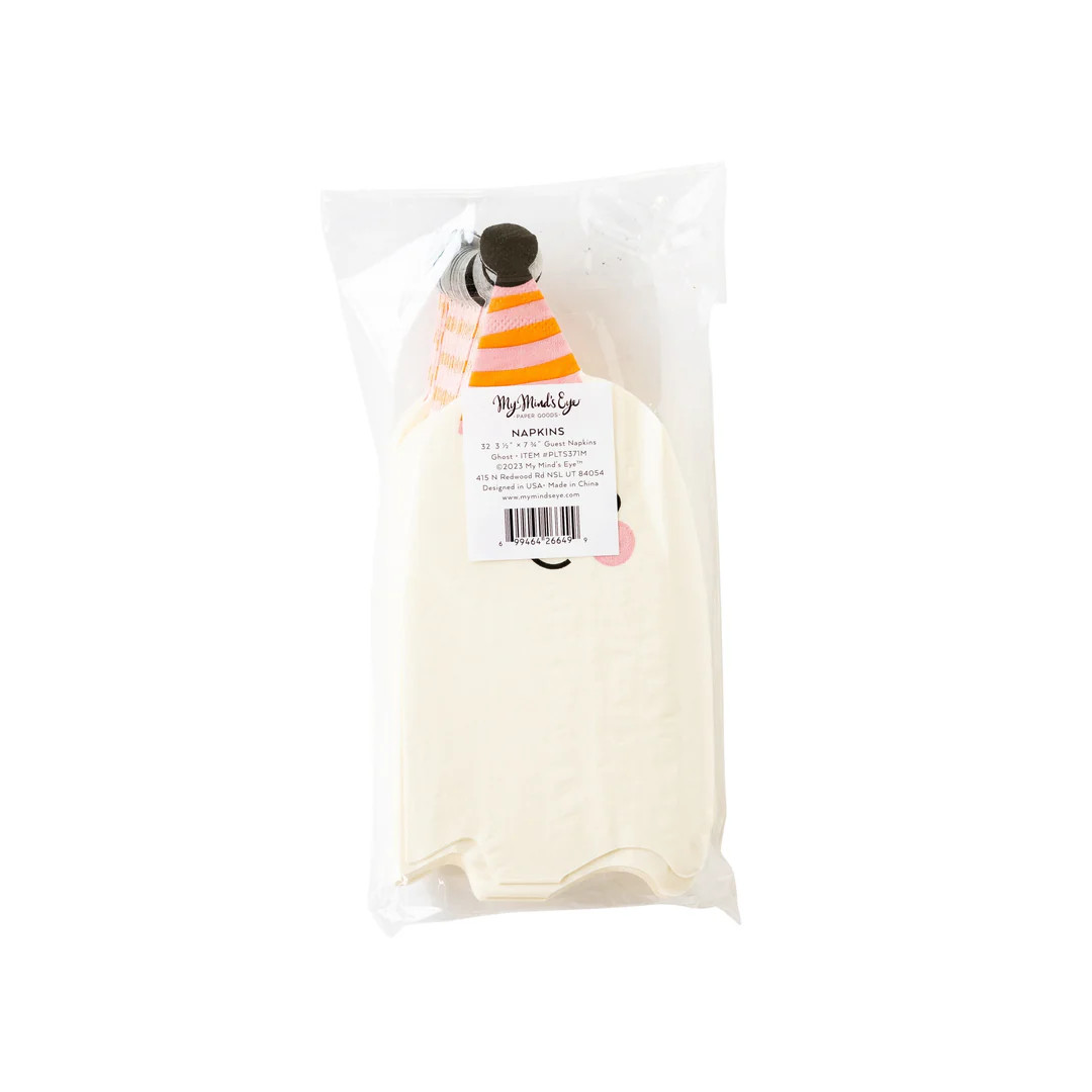 Party Ghost Shaped Paper Dinner Napkin | My Mind's Eye