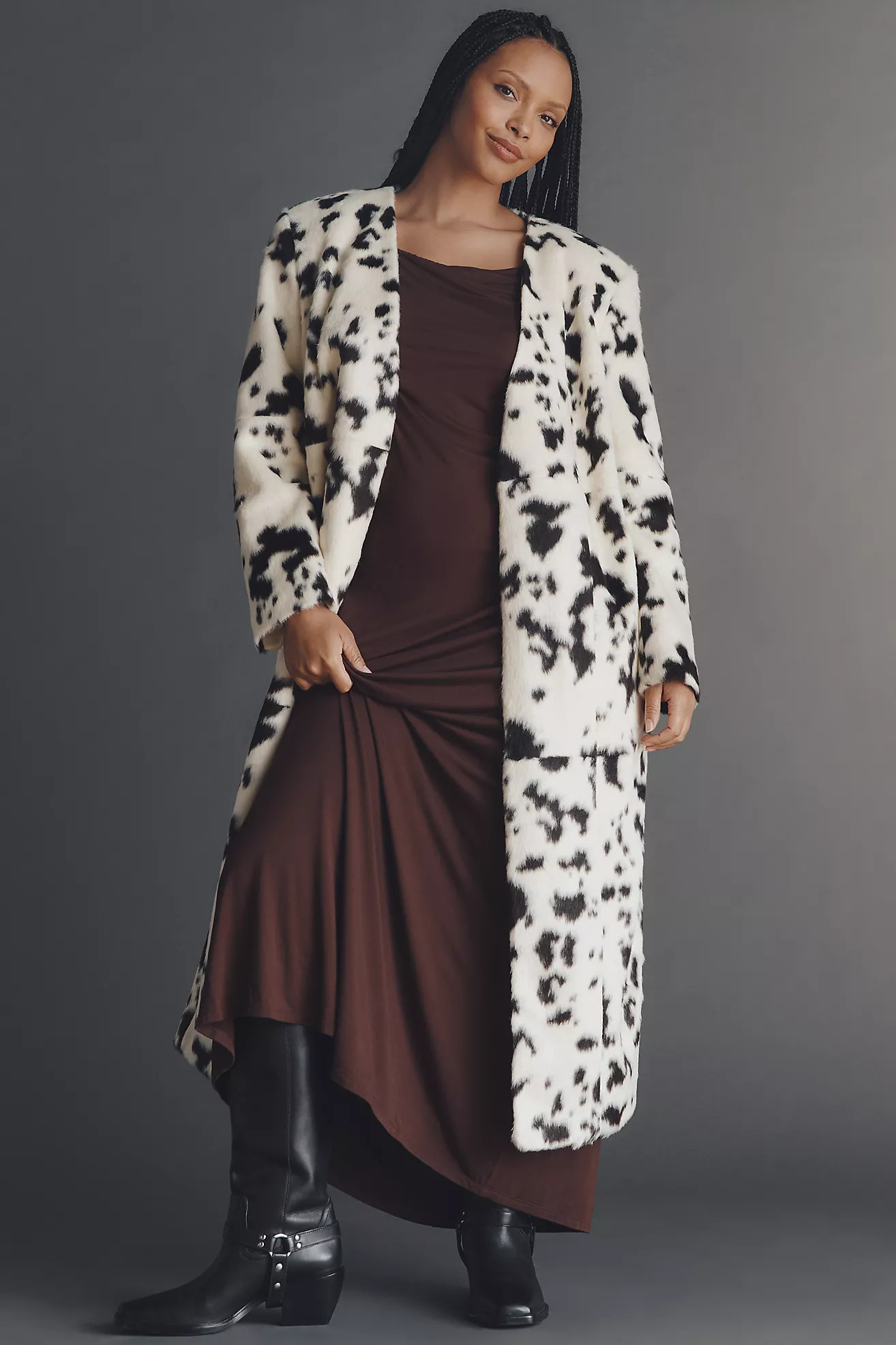 Eloquii Plus Faux Fur Long Coat | Anthropologie (US)