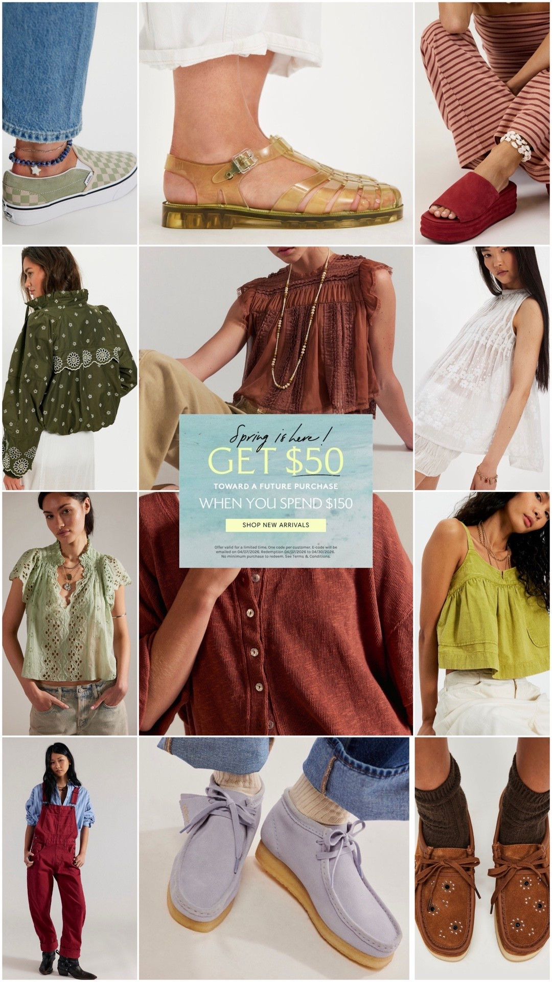 Free People spent $150, get $50!
#freepeople 

#LTKSeasonal #LTKSaleAlert #LTKootd