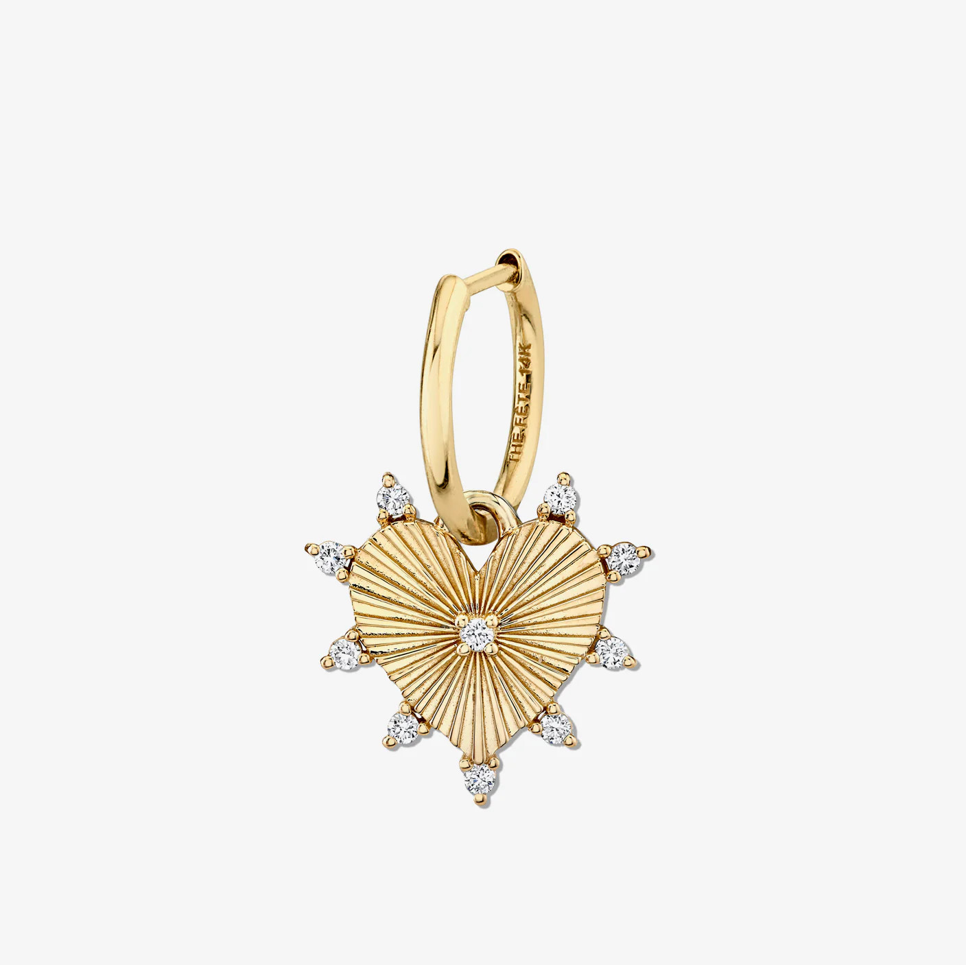 HALO HEART EARRING | The Fête