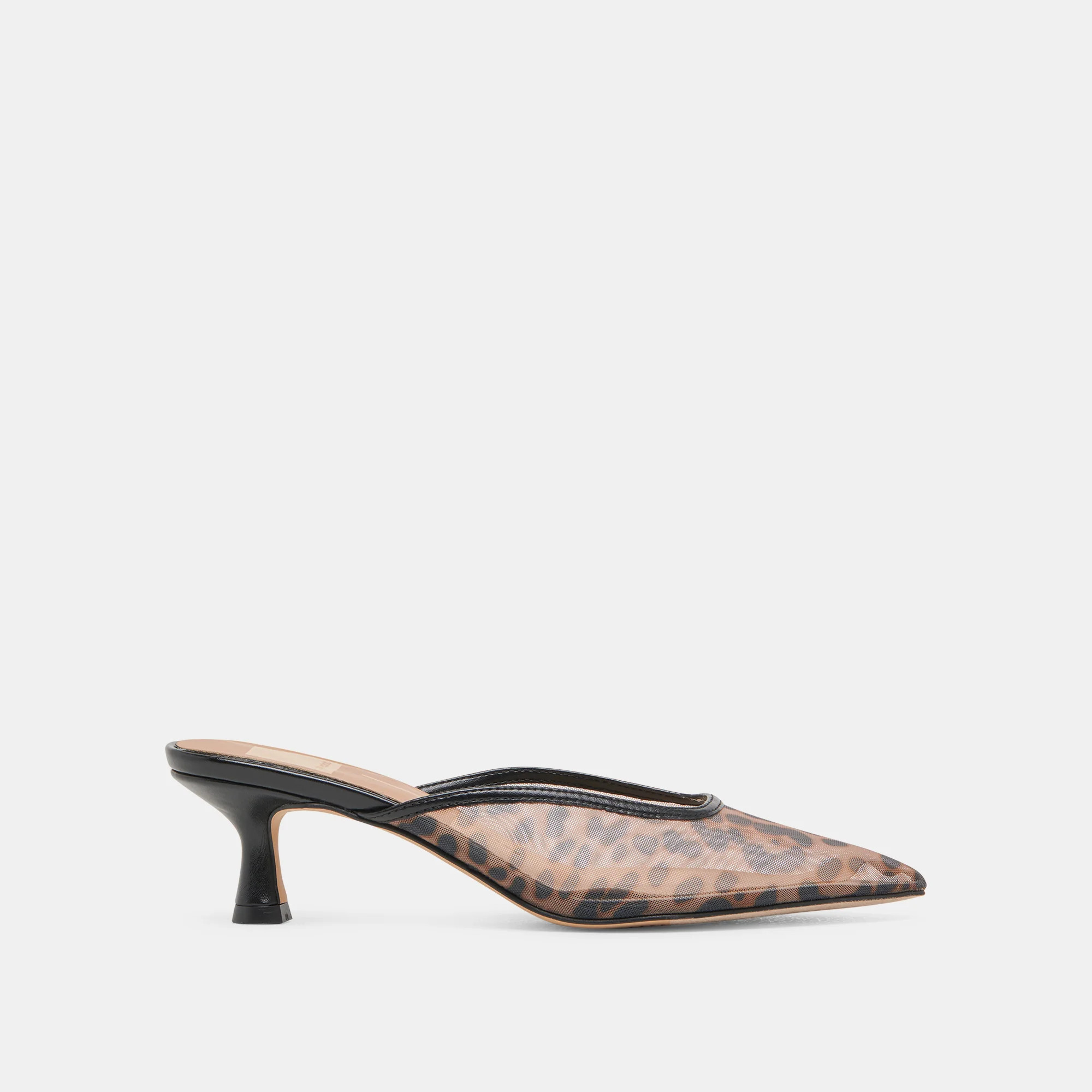 Cleo Heels in Dark Leopard Mesh Size 7 By Dolce Vita | DolceVita.com