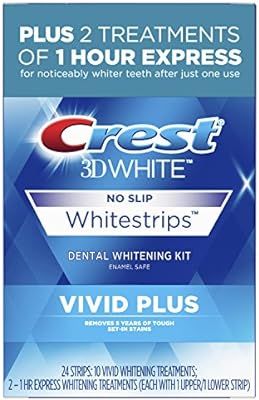 Crest 3D White Whitestrips Vivid Plus | Amazon (US)