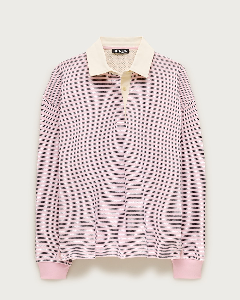 Heritage terry relaxed rugby sweatshirt | J. Crew US