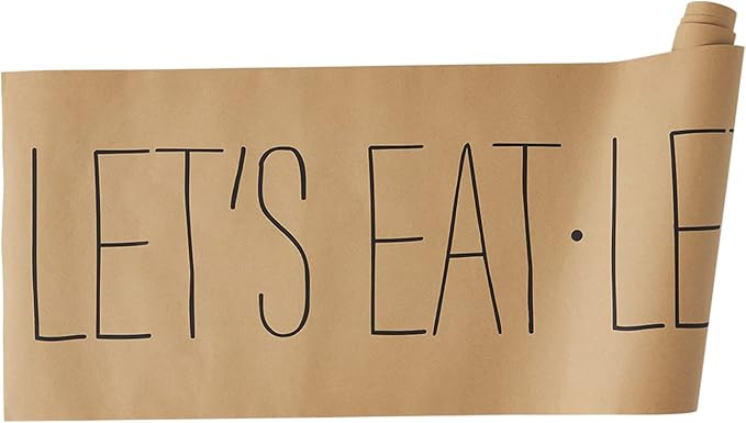 Mud Pie Table Runner Roll, Let's Eat, 30" ft. | Amazon (US)