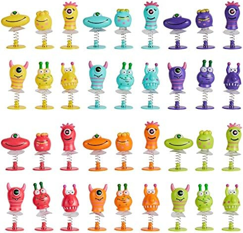 THE TWIDDLERS - 36 Monster Spring Launchers Toys, Jumping Popper Toy, Pop Up Bouncy Spring Toys f... | Amazon (US)