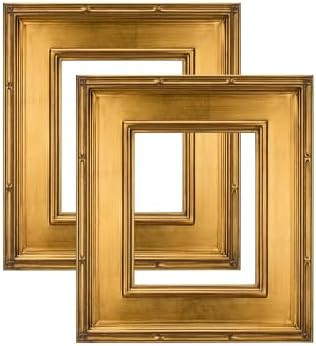 Creative Mark Museum Plein Aire Ornate Picture Frame - 6x8" - Gold Leaf - Pack of 2, High-End Ant... | Amazon (US)