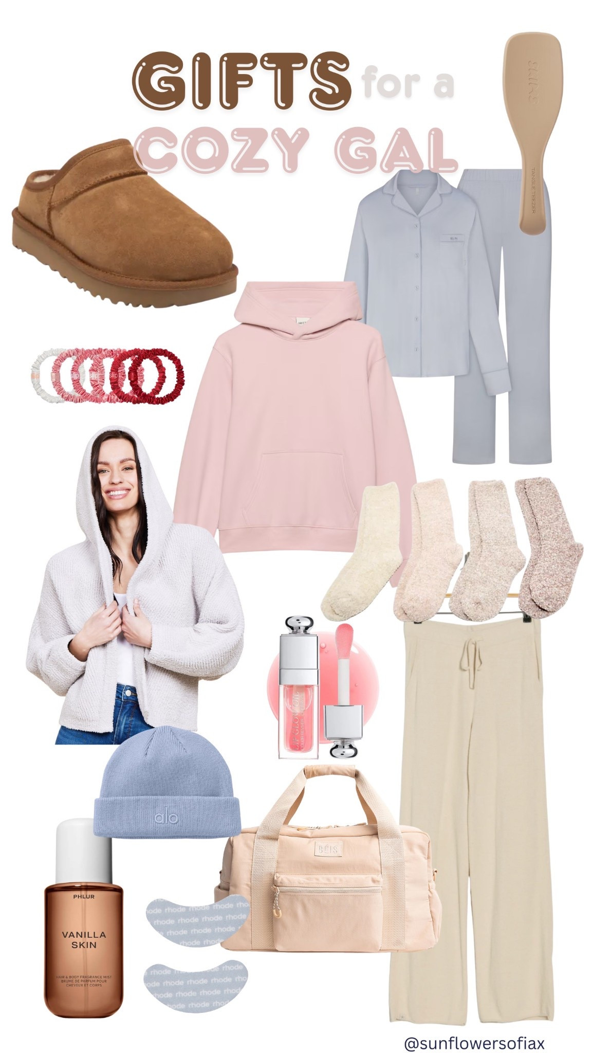 Gifts for the Cozy Girl ❄️🧸
Think soft + fuzzy everything — Ugg boots, Rhode sets, Aritzia sweats, Alo loungewear, Beis bags, Barefoot Dreams blankets, QVC finds, Nordstrom Rack steals, Sephora self-care, Dior Lip Oil, eye patches, Slip hair ties, winter beanies & the softest cardigans.
Perfect for the girl who lives for comfort.
#ltkholiday #cozygiftguide #giftideasforher #cozygirl #winterfavorites #selfcaregifts

#LTKGiftGuide #LTKCyberWeek #LTKHoliday