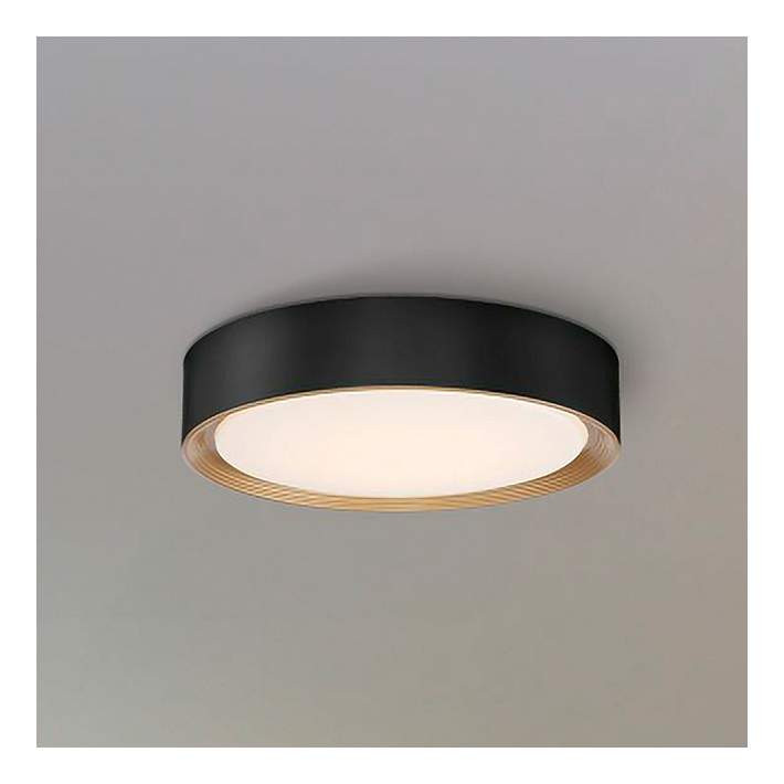 Access Malaga 15 3/4" Wide Matte Black Modern Round LED Ceiling Light - #96W64 | Lamps Plus | Lamps Plus