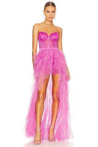 For Love & Lemons X REVOLVE Bustier Gown in Pink from Revolve.com | Revolve Clothing (Global)