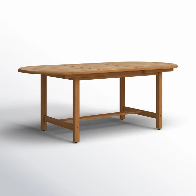Rafael Extendable Oval Teak Outdoor Dining Table | Wayfair North America