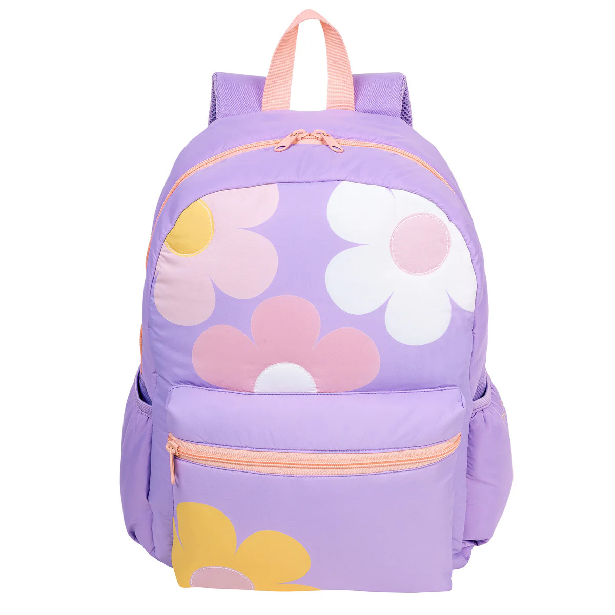 Flora Daisy Puffer Backpack Purple | Fashion Angels