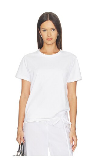 Madewell Perfect Crewneck Tee Shirt in White. - size L | Revolve Clothing (Global)