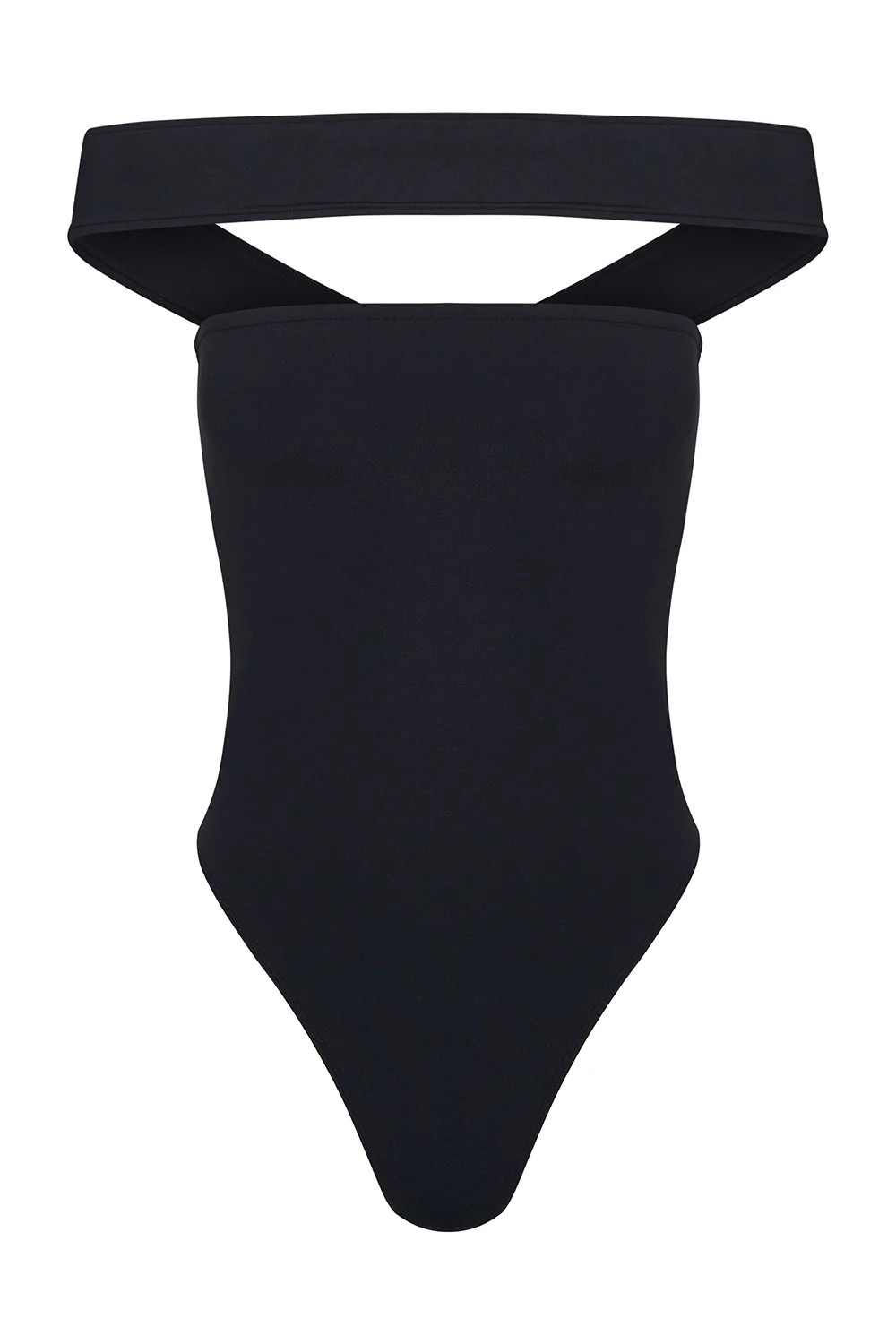 olivia one piece in black eco-compression | Tropic of C