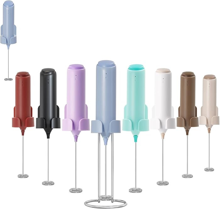 Amazon.com: ELMWAY Rechargeable Coffee Frother by ELMWAY, Electric Milk Frother with Charging Sta... | Amazon (US)