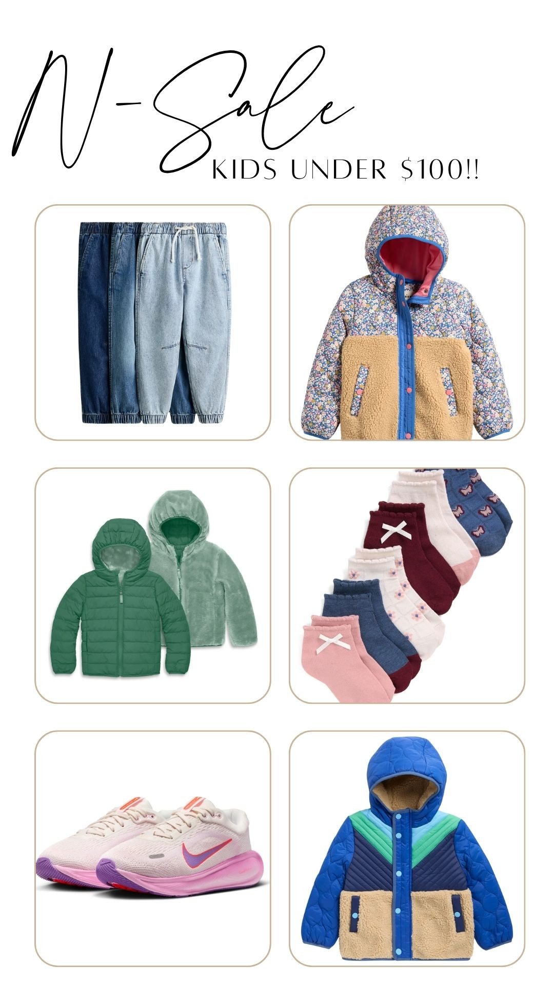 Did a little Nordstrom Sale browsing and found a few kid favorites for under $100! Such a great time to get their Boden pieces and fall coats that rarely go on sale. Sharing a few of my favorites - most come in a few color options too. 

/ kids essentials / fall outfits / nike shoes / cold weather / fall shoes / shoe haul / NSale / Nordstrom Sale / shoe sale /  

 #LTKootd #LTKmomlife #LTKKids