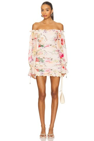 AFRM Claudia Dress in Sand Summer Rose from Revolve.com | Revolve Clothing (Global)