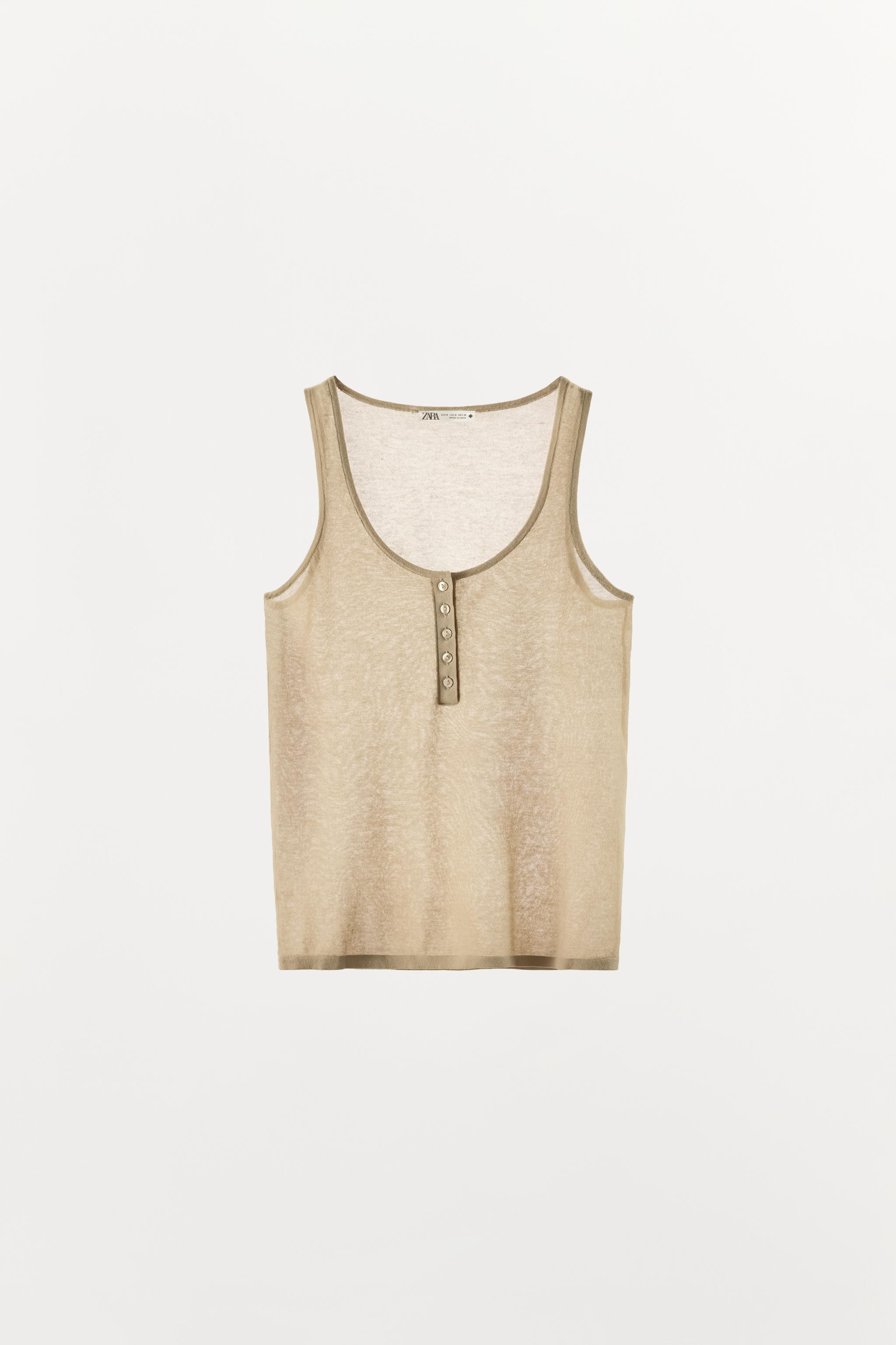 KNIT HENLEY TOP | Zara Canada