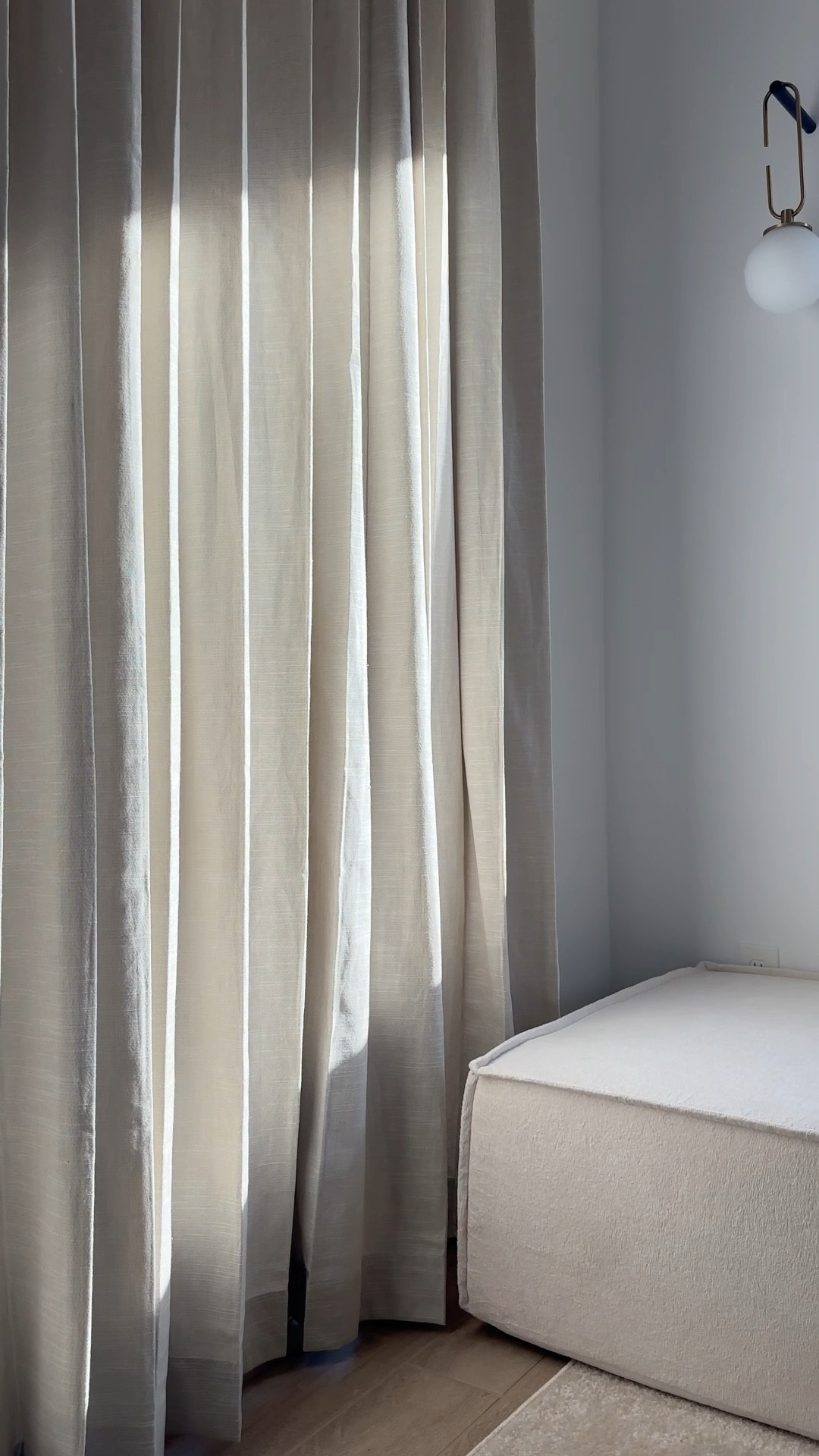 Floor to ceiling linen curtains to elevate your home 