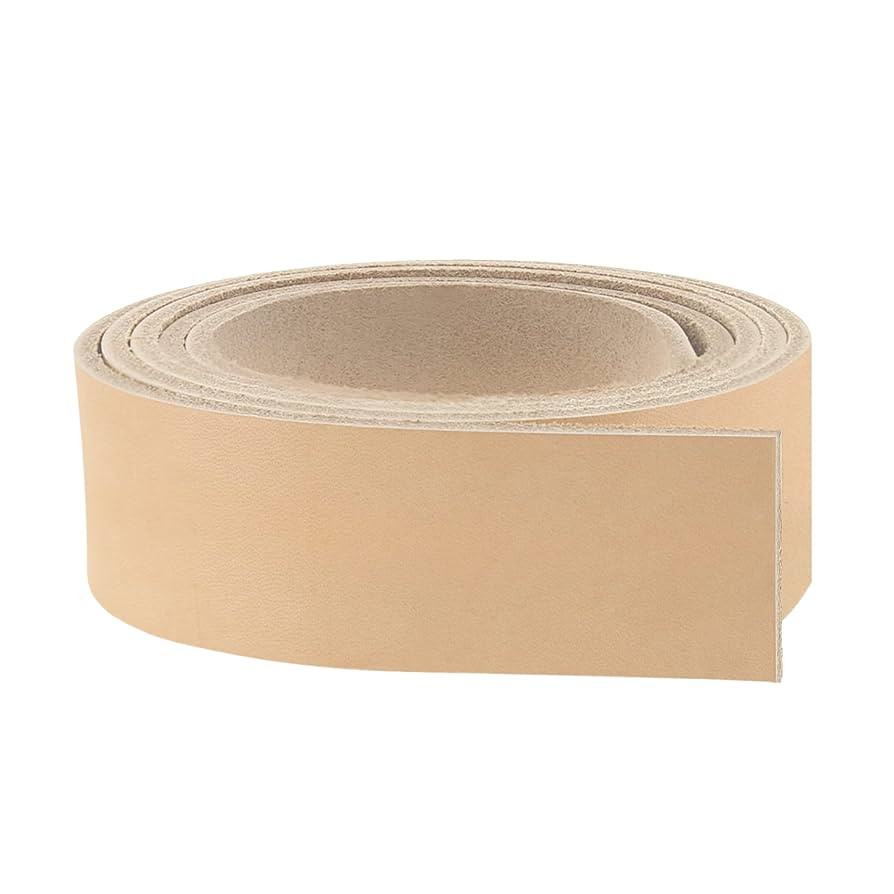 ELW Belt Blanks Strips/Straps 8/9 oz. (3.2-3.6mm) Thickness Size 1-1/2"x72" Full Grain Import Nat... | Amazon (US)